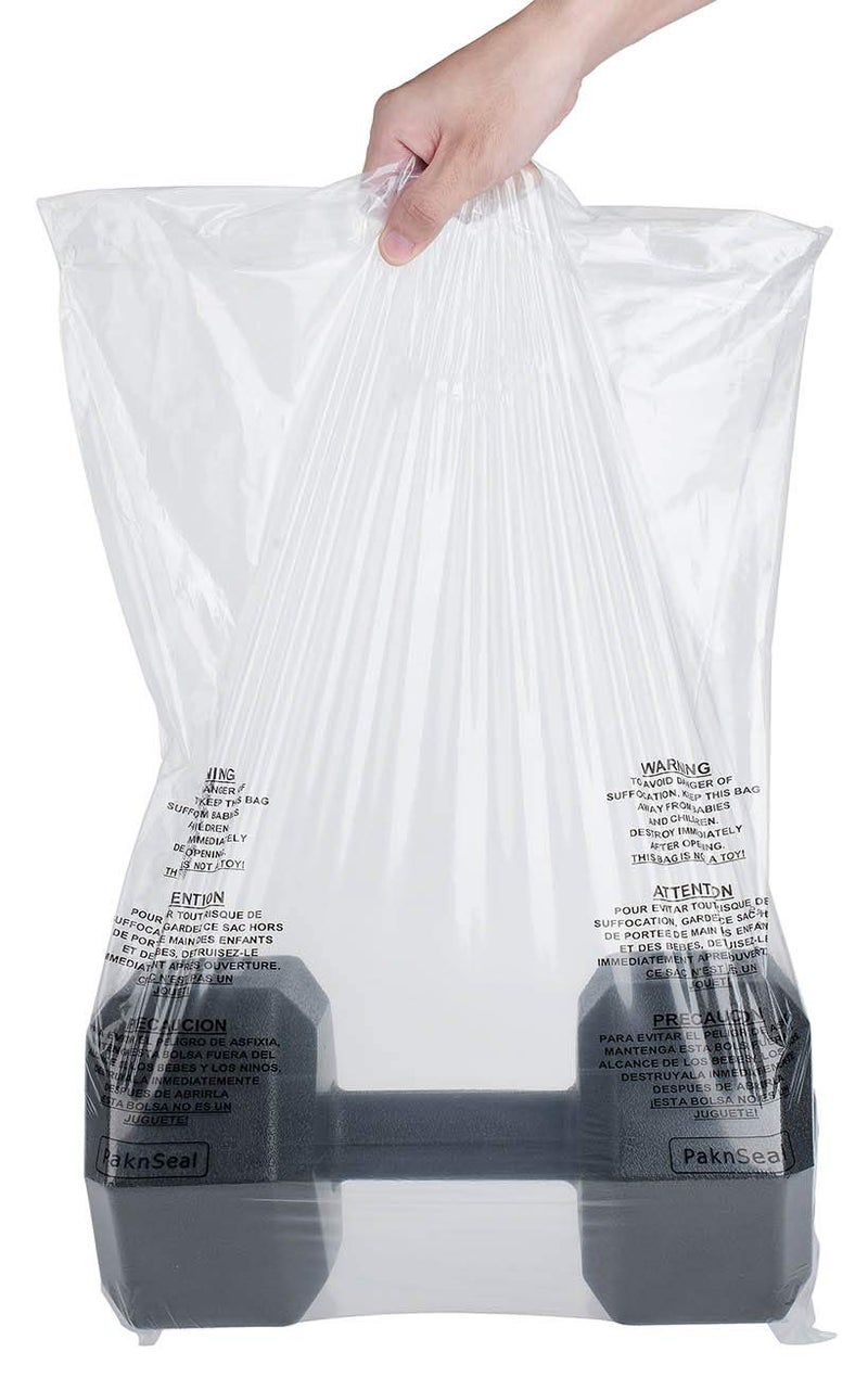 PaknSeal Clear 16x22 Self Seal Poly Bags, Suffocation Warning (100 Count) - Image 4